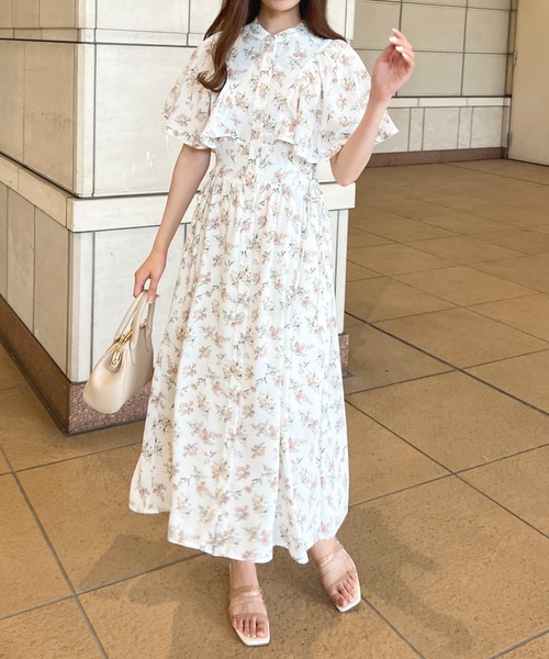 apres jour(アプレジュール)の「フレアスリーブワンピース【ZOZOTOWN限定アイテム】(ワンピース・レディース・アイボリー/ラベンダー/ホワイト系その他・X-LARGE/フリー)」の17枚目の写真