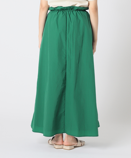 B.C STOCK（ベーセーストック）の「ドローコードギャザースカート（スカート・レディース・ブラック/グリーン/アイボリー・FREE）」の17枚目の写真