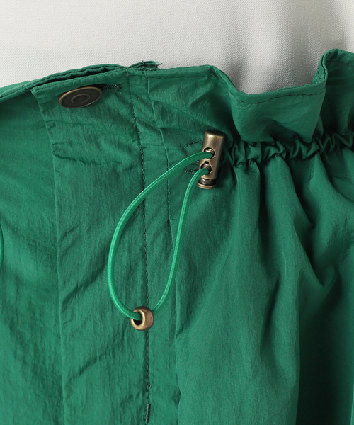 B.C STOCK（ベーセーストック）の「ドローコードギャザースカート（スカート・レディース・ブラック/グリーン/アイボリー・FREE）」の20枚目の写真