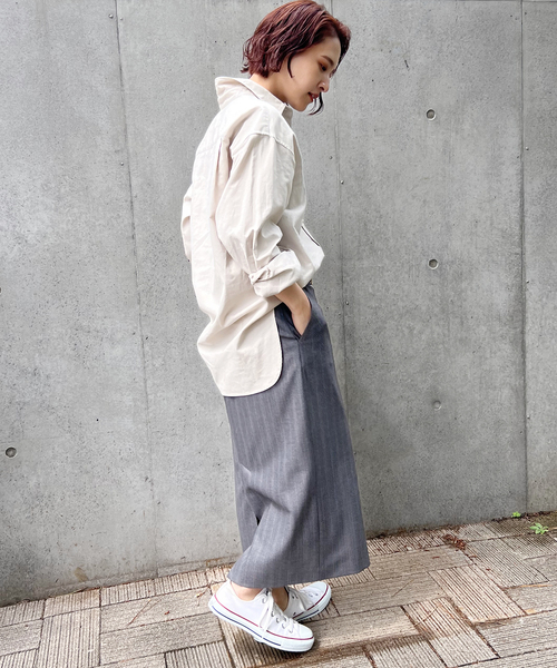Spick & Span（スピックアンドスパン）の「オックスベーシックパールボタンシャツ（シャツ/ブラウス・レディース・サックスブルー/ブラック系その他/ホワイト/ベージュ・FREE）」の18枚目の写真