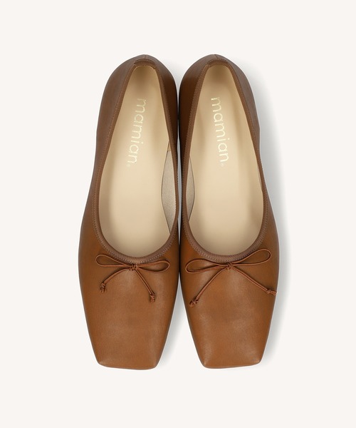 MAMIAN（マミアン）の「スクエアトゥ バレエシューズ（バレエシューズ・レディース・ホワイト/ブラック/ブラウン・22.5cm/23.5cm/24.5cm/23.0cm/24.0cm/25.0cm）」の17枚目の写真