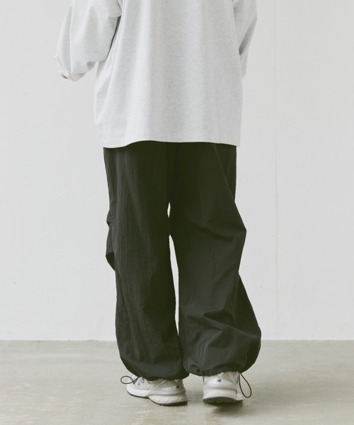 flaner（フラネ）の「Loose military nylon pants/ルーズミリタリー
