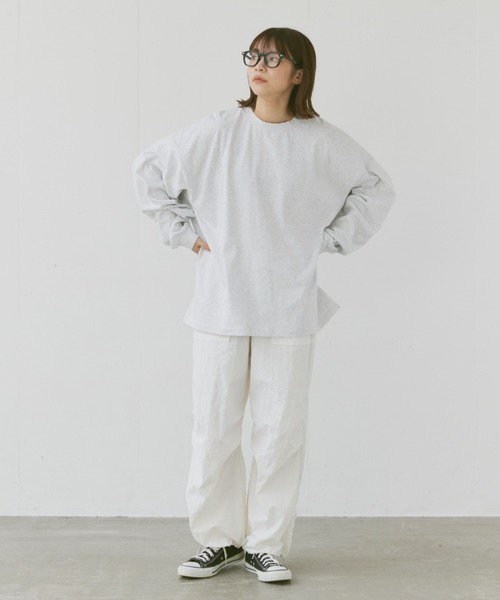 flaner（フラネ）の「Loose military nylon pants/ルーズミリタリーナイロンパンツ（その他パンツ・レディース・ホワイト/ブラック/カーキ・SMALL/MEDIUM/LARGE）」の14枚目の写真