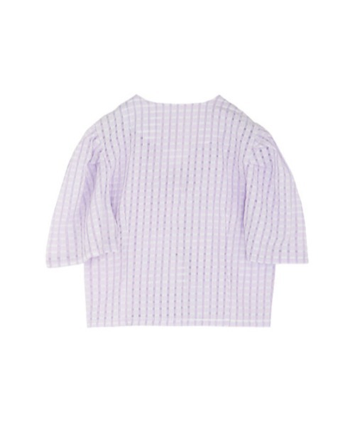 AMAIL(アマイル)の「Check puffy blouse(シャツ/ブラウス・レディース・ホワイト/ブラック/ラベンダー・FREE)」の13枚目の写真