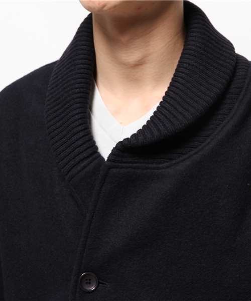 OUTLET(アウトレット)の「【WHO'S WHO gallery】POPスライバーリブコクーン(その他アウター・メンズ・ブラック/グレー/アイボリー/ネイビー・LARGE/MEDIUM)」の9枚目の写真