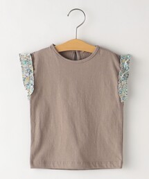 SHIPS（シップス）の「SHIPS KIDS:80～90cm / リバティ フリル ノースリーブ TEE（Tシャツ/カットソー・キッズ）」