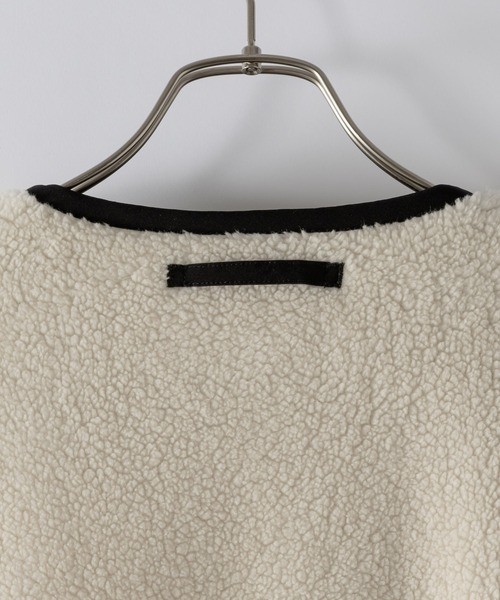 DOOPZ(ドープス)の「ノーカラーボアブルゾン(ブルゾン・メンズ・チャコールグレー/ホワイト・SMALL/MEDIUM/LARGE/X-LARGE)」の10枚目の写真