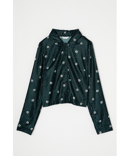 MOUSSY（マウジー）の「VELVET DAISY COMPACT シャツ（シャツ/ブラウス・レディース・グリーン/ブラック・1/2）」の12枚目の写真