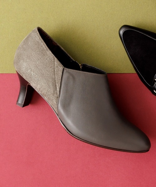 water massage（ウォーターマッサージ）の「【water massage】【撥水】ブーティー/622307（ブーツ・レディース・グレー/ブラック/ベージュ・23.5cm/24.5cm/23.0cm/24.0cm/22.5cm/22.0cm）」の3枚目の写真