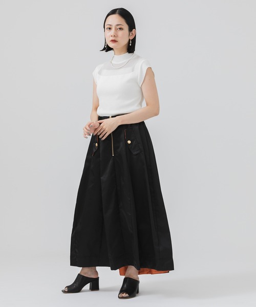 DOLLUPOOPS（ドールアップウップス）の「doll up oops フレアコクーンミリタリースカート（スカート・レディース・カーキ/ブラック・FREE）」の16枚目の写真