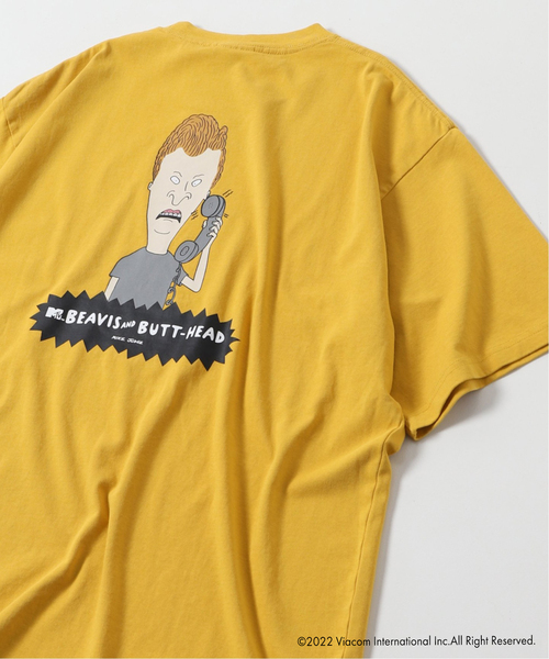 JOURNAL STANDARD(ジャーナルスタンダード)の「【BEAVIS AND BUTT-HEAD × JS】ビーバス・アンド・バットヘッド Tシャツ 2(Tシャツ/カットソー・メンズ・ホワイト/サックスブルー/ピンク/アイボリー/ブラックミックス/ホワイト系その他/ブラック系その他/ライトイエロー・MEDIUM/LARGE)」の7枚目の写真