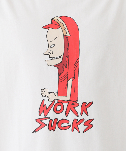 JOURNAL STANDARD(ジャーナルスタンダード)の「【BEAVIS AND BUTT-HEAD × JS】ビーバス・アンド・バットヘッド Tシャツ 2(Tシャツ/カットソー・メンズ・ホワイト/サックスブルー/ピンク/アイボリー/ブラックミックス/ホワイト系その他/ブラック系その他/ライトイエロー・MEDIUM/LARGE)」の18枚目の写真
