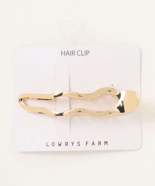 LOWRYS FARM(ローリーズファーム)の「メタルヘアクリップ 157418(バレッタ/ヘアクリップ・レディース・シルバー/ゴールド・FREE)」の1枚目の写真