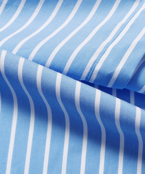 ROOPTOKYO（ループトウキョウ）の「ブロードルーズフィットバンドカラーシャツ オーバーシャツ（シャツ/ブラウス・メンズ・ホワイト/サックスブルー/イエロー/グリーン/ホワイト系・M/L/XL）」の12枚目の写真