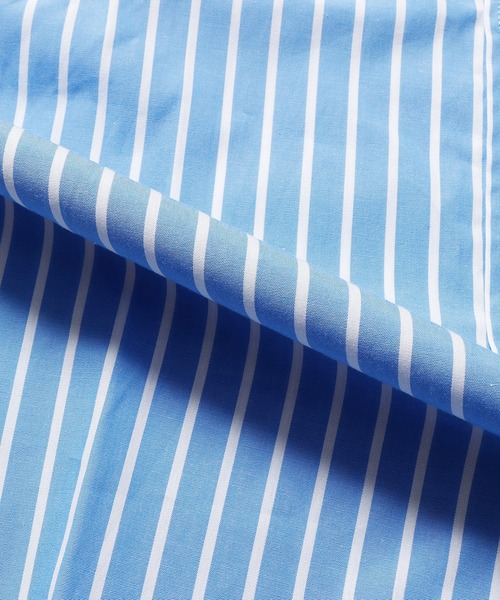 ROOPTOKYO（ループトウキョウ）の「ブロードルーズフィットバンドカラーシャツ オーバーシャツ（シャツ/ブラウス・メンズ・ホワイト/サックスブルー/イエロー/グリーン/ホワイト系・M/L/XL）」の11枚目の写真