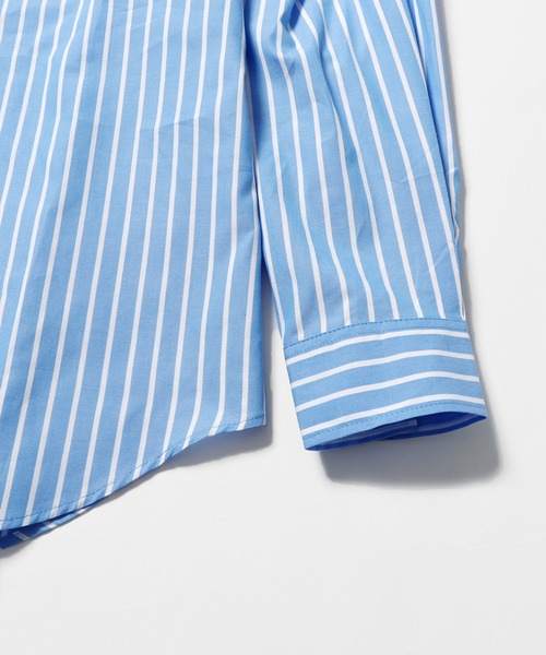 ROOPTOKYO（ループトウキョウ）の「ブロードルーズフィットバンドカラーシャツ オーバーシャツ（シャツ/ブラウス・メンズ・ホワイト/サックスブルー/イエロー/グリーン/ホワイト系・M/L/XL）」の10枚目の写真