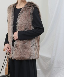 COLONY 2139 | ロングファーMATAGIベスト / フェイクファーベスト(ベスト)