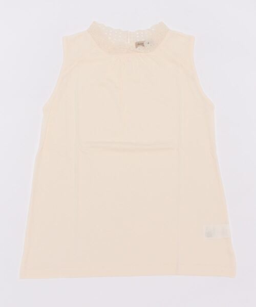 Samansa Mos2(サマンサ モスモス)の「スタンド襟レースノースリーブカットソー(Tシャツ/カットソー・レディース・オフホワイト/モカ/チャコール/キナリ・フリ-)」の22枚目の写真