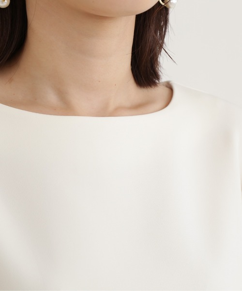 NATURAL BEAUTY BASIC(ナチュラルビューティーベーシック)の「2WAYスリーブブラウス(シャツ/ブラウス・レディース・ブラウン/オフホワイト/ダークオレンジ・SMALL/MEDIUM)」の14枚目の写真