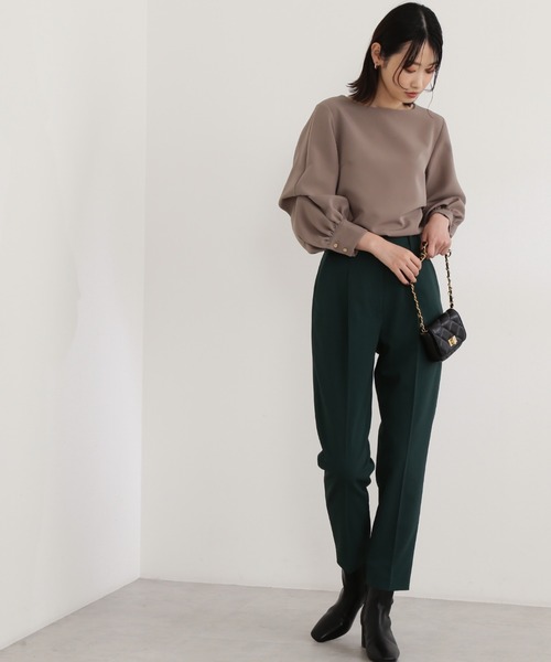 NATURAL BEAUTY BASIC(ナチュラルビューティーベーシック)の「2WAYスリーブブラウス(シャツ/ブラウス・レディース・ブラウン/オフホワイト/ダークオレンジ・SMALL/MEDIUM)」の22枚目の写真
