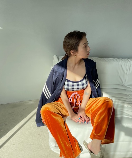 SANSeLF（サンセルフ）の「チェックスイムウェア【SANSeLF】sanws23s001（水着・レディース・ネイビー/ライトグリーン/ボルドー・FREE）」の22枚目の写真