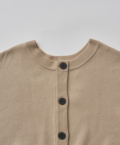 SETUP7（セットアップセブン）の「【SETUP7】ドロップショルダーボリュームスリーブニットカーディガン（カーディガン/ボレロ・レディース・グリーン/ライトグレー/ベージュ/ブラック・FREE）」の10枚目の写真