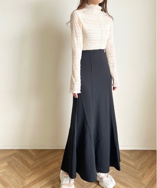 cle（クレ）の「シャーリングシアートップス（Tシャツ/カットソー・レディース・アイボリー・FREE）」の15枚目の写真