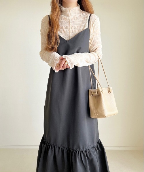 cle（クレ）の「シャーリングシアートップス（Tシャツ/カットソー・レディース・アイボリー・FREE）」の6枚目の写真