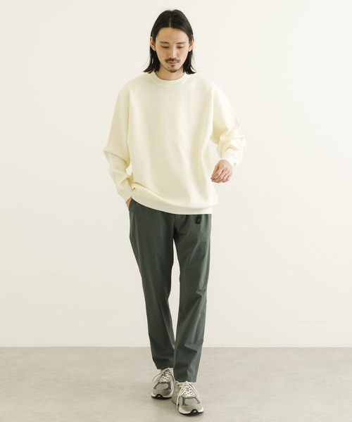 URBAN RESEARCH（アーバンリサーチ）の「ウール混ミラノリブクルーネックニット（ニット/セーター・メンズ・ブラック/オフホワイト/ブラウン/グリーン・LARGE/X-LARGE/MEDIUM/SMALL）」の7枚目の写真