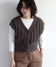 cepo | ショートニットベスト 2WAY(ベスト)