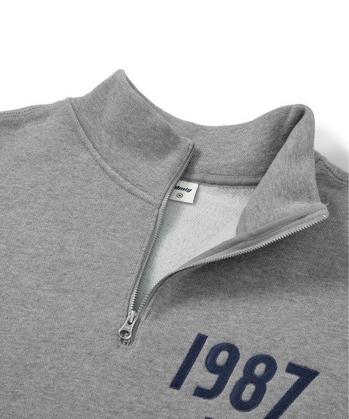 87mm(87mm)の「【87MM / Mmlg】19MG HALF-ZIP SWEAT / パルチムエムエム Mmlg 19MG ハーフジップ ロゴ スウェットシャツ(スウェット・レディース・ナチュラル/グレー/ブラウン/ブラック・MEDIUM/LARGE/SMALL)」の19枚目の写真