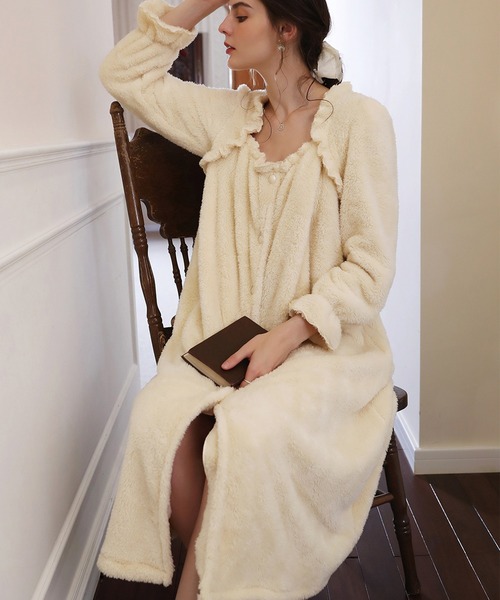 a m i .様 ルームウェア セール】もこもこ温かルームウェアワンピース（ルームウェア/パジャマ