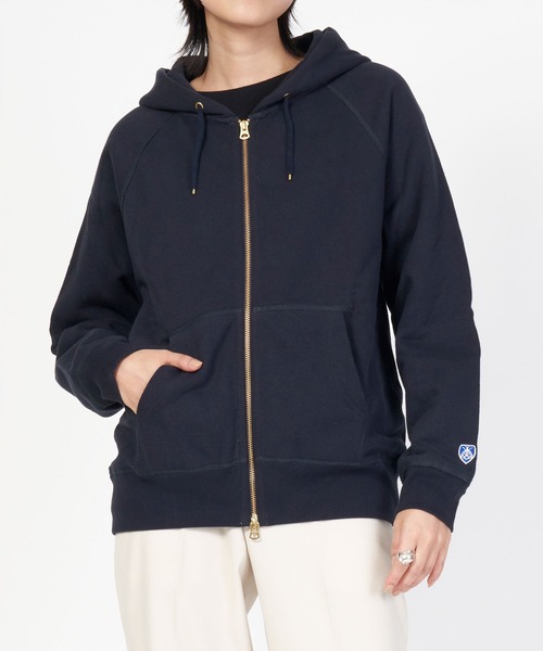 ORCIVAL（オーシバル）の「FRENCH TERRY ZIP HOODIE（パーカー・レディース・ホワイト系その他/グレー系その他/ベージュ系その他/ネイビー・2/3/4/5/1）」の4枚目の写真