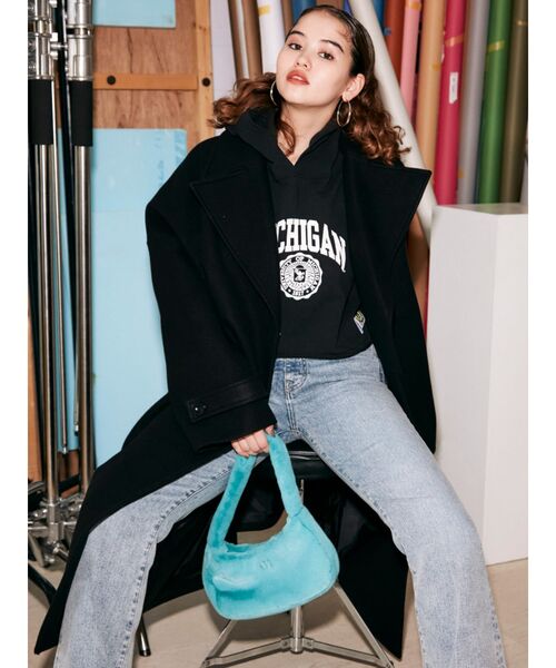 RUSSELL（ラッセル）の「カットオフショートフーディ（パーカー・レディース・グレー/ブラック/ホワイト・FREE）」の12枚目の写真