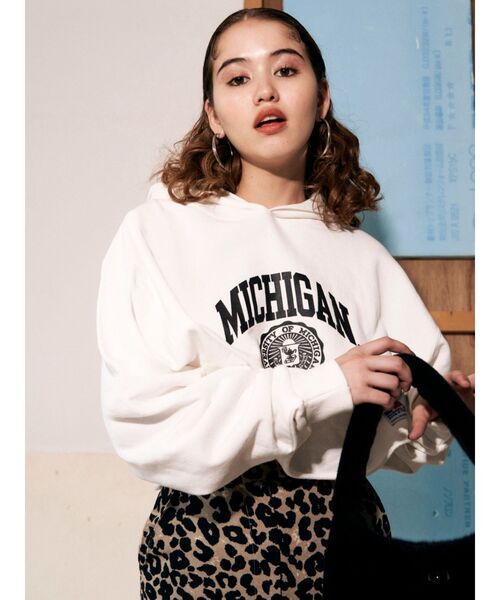 RUSSELL（ラッセル）の「カットオフショートフーディ（パーカー・レディース・グレー/ブラック/ホワイト・FREE）」の22枚目の写真