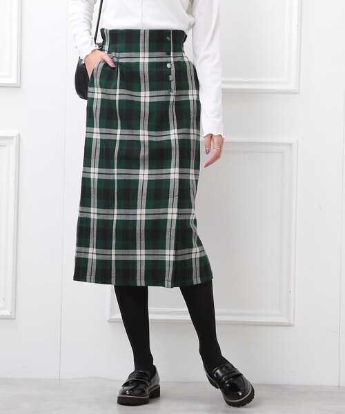 DRESKIP（ドレスキップ）の「◆裏に秘密（工夫）ベンツスリットナロ－スカート（スカート・レディース・ブラック/グリーン系その他3/ブラック系1・02/03）」の3枚目の写真