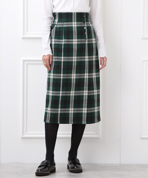 DRESKIP（ドレスキップ）の「◆裏に秘密（工夫）ベンツスリットナロ－スカート（スカート・レディース・ブラック/グリーン系その他3/ブラック系1・02/03）」の5枚目の写真