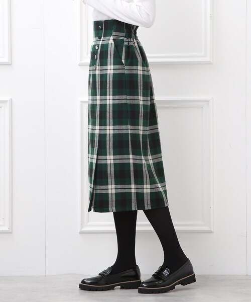 DRESKIP（ドレスキップ）の「◆裏に秘密（工夫）ベンツスリットナロ－スカート（スカート・レディース・ブラック/グリーン系その他3/ブラック系1・02/03）」の6枚目の写真