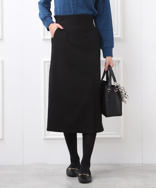 DRESKIP（ドレスキップ）の「◆裏に秘密（工夫）ベンツスリットナロ－スカート（スカート・レディース・ブラック/グリーン系その他3/ブラック系1・02/03）」の12枚目の写真