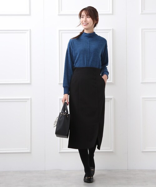 DRESKIP（ドレスキップ）の「◆裏に秘密（工夫）ベンツスリットナロ－スカート（スカート・レディース・ブラック/グリーン系その他3/ブラック系1・02/03）」の15枚目の写真