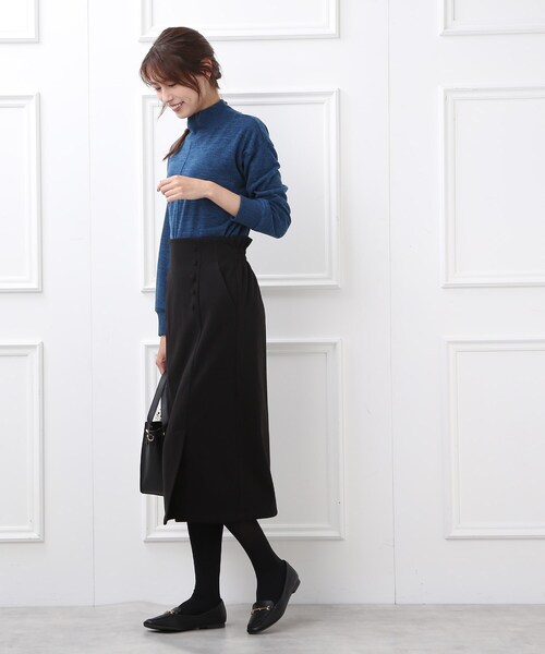 DRESKIP（ドレスキップ）の「◆裏に秘密（工夫）ベンツスリットナロ－スカート（スカート・レディース・ブラック/グリーン系その他3/ブラック系1・02/03）」の16枚目の写真