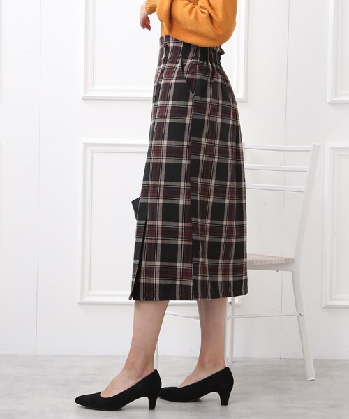 DRESKIP（ドレスキップ）の「◆裏に秘密（工夫）ベンツスリットナロ－スカート（スカート・レディース・ブラック/グリーン系その他3/ブラック系1・02/03）」の19枚目の写真