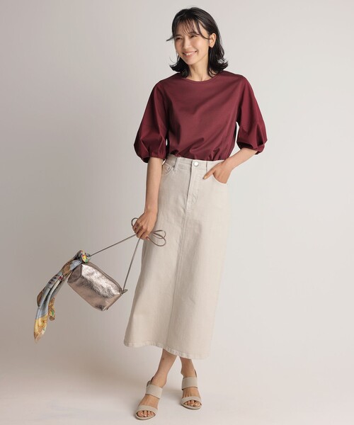 23区（ニジュウサンク）の「【WEB限定】23区DENIM ストレッチデニム スカート（デニムスカート・レディース・アイボリー系/スカイブルー系/ネイビー系・40/38/36）」の6枚目の写真