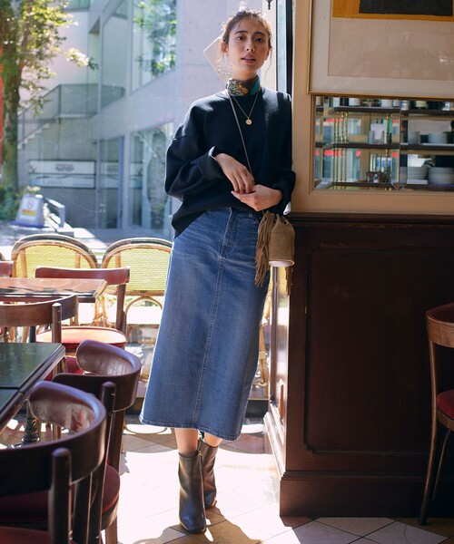 23区（ニジュウサンク）の「【WEB限定】23区DENIM ストレッチデニム スカート（デニムスカート・レディース・アイボリー系/スカイブルー系/ネイビー系・40/38/36）」の7枚目の写真
