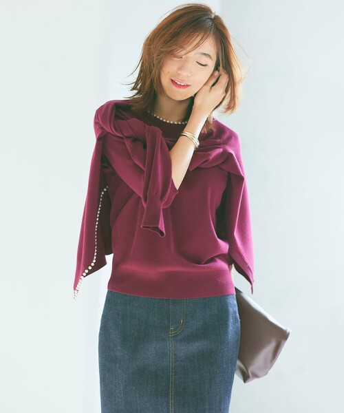 23区（ニジュウサンク）の「【WEB限定】23区DENIM ストレッチデニム スカート（デニムスカート・レディース・アイボリー系/スカイブルー系/ネイビー系・40/38/36）」の10枚目の写真