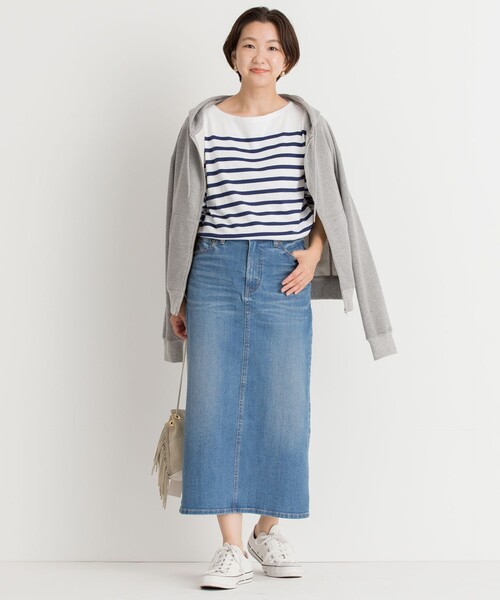 23区（ニジュウサンク）の「【WEB限定】23区DENIM ストレッチデニム スカート（デニムスカート・レディース・アイボリー系/スカイブルー系/ネイビー系・40/38/36）」の12枚目の写真