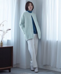 自由区（ジユウク）の「【洗える】ウォッシャブルハイカウントフラノ ストレートパンツ（その他パンツ・レディース）」