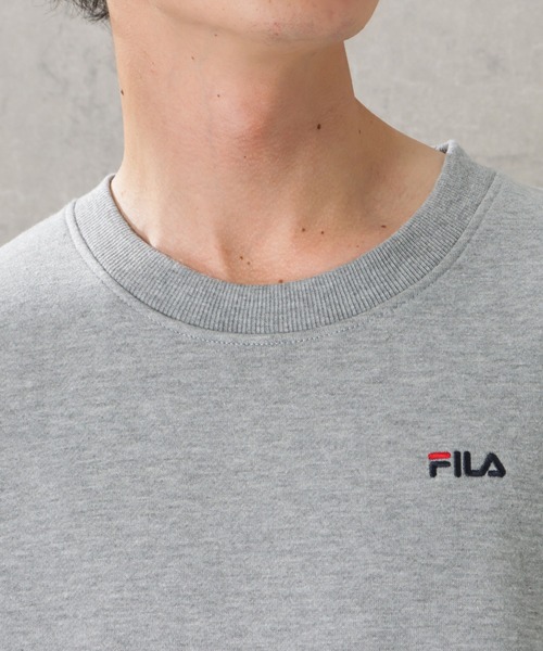 【FILA/フィラ】ワンポイント刺繍 スウェットトレーナー ブランドロゴ main image 0