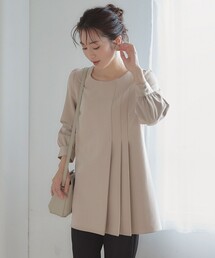Tiaclasse（ティアクラッセ）の「【洗える】アシンメトリ―タックチュニックブラウス（チュニック）」