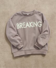 BREEZE | 【一部WEB限定カラー】あったかロゴプリントトレーナー_裏シャギー(スウェット)
